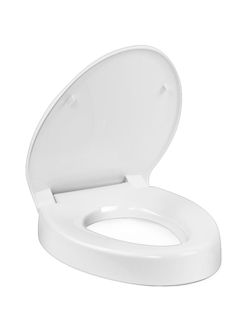 Raised Toilet Seat 3 Inch for Standard Elongated Toilets 18–19 Inch Bowl Length